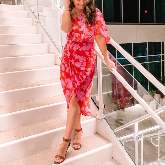 One Shoulder Printed Dresses